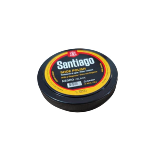 Graxa Preta Santiago - Graxa Preta 68g - Brilho e Elegância Resistente a água