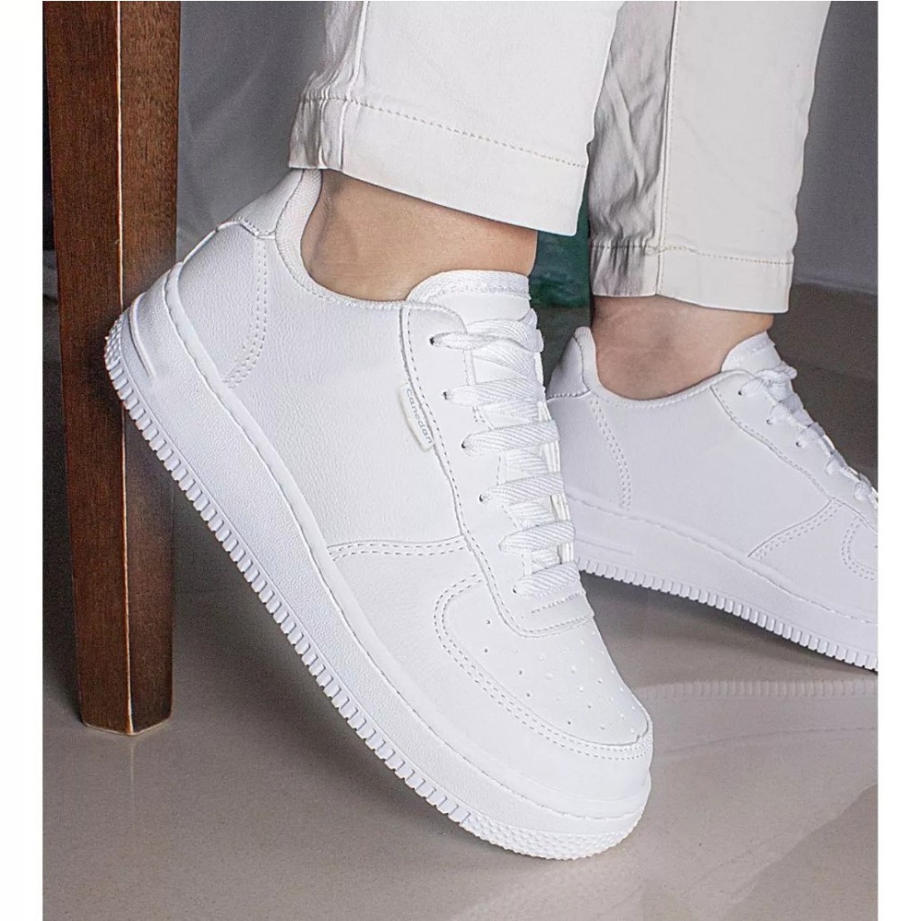 Tênis Branco Unissex Casual Estilo e Conforto Original Canedan ...