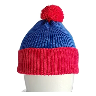 Touca Stan 2Cores Listrado com Pompom Cosplay