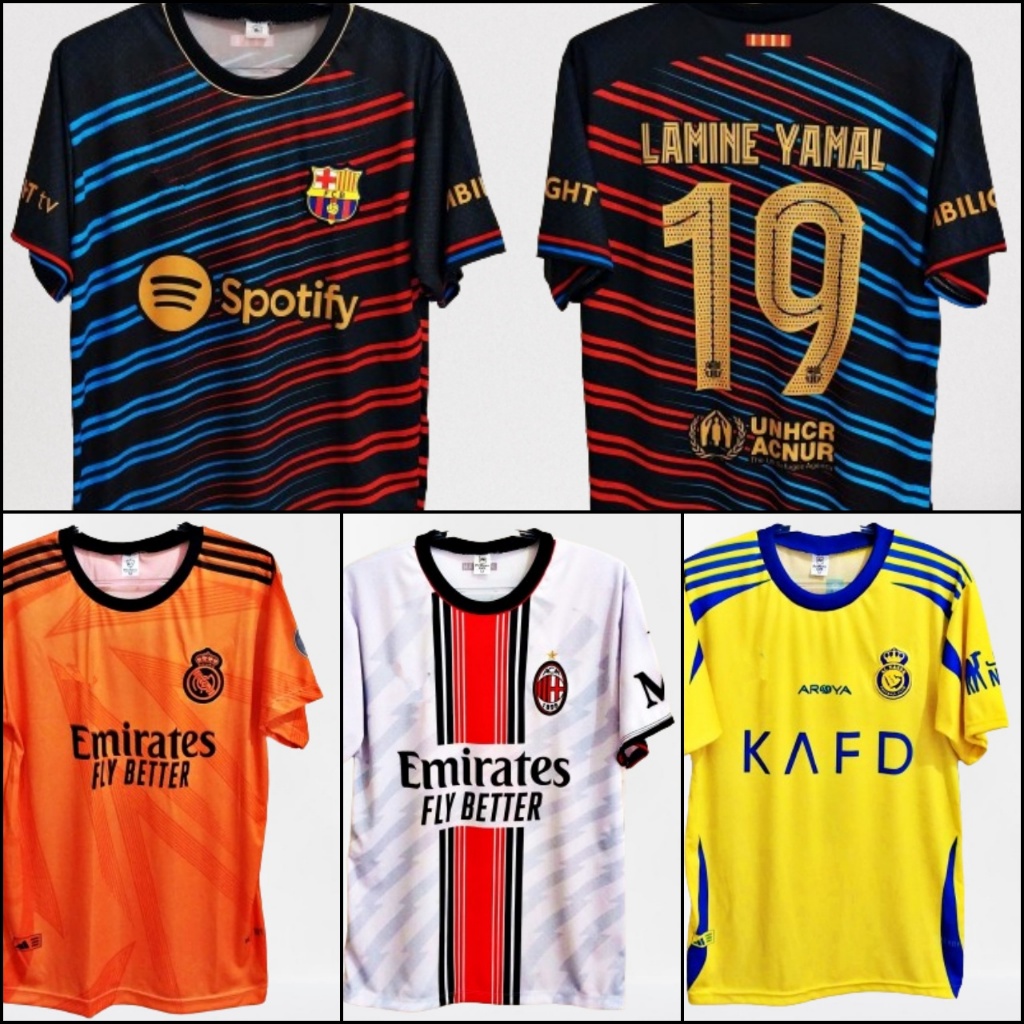 Kit 5 Camisas Times Futebol 2024 - Cliente escolhe