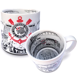 Caneca Estádio Corinthians em Cerâmica Oficial - 360ml