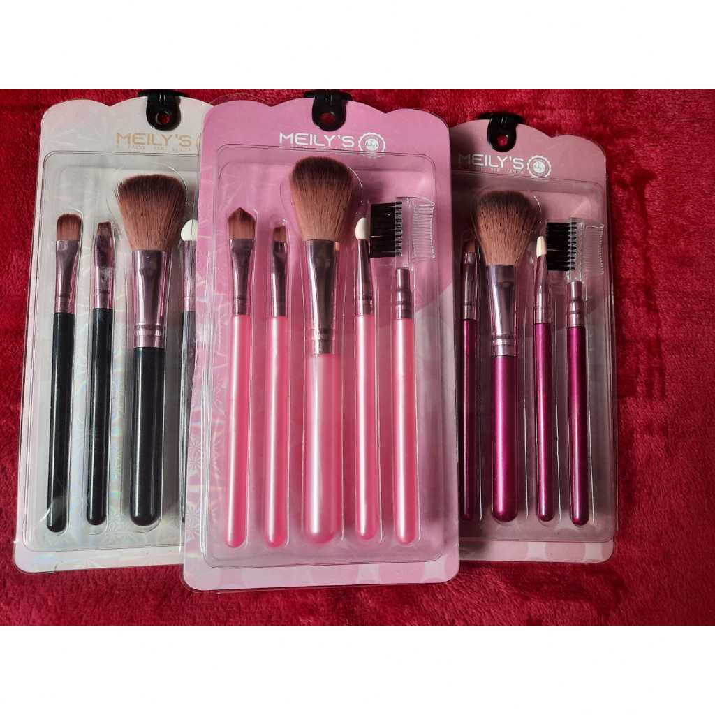 Kit 5 Pinceis para Maquiagem Meily's