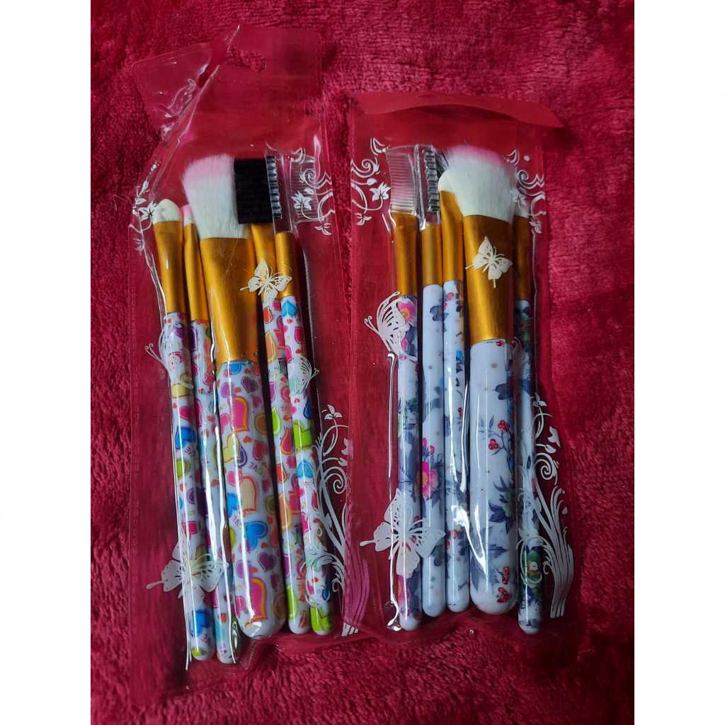 Kit de Pincel com 5 Pincéis - Make Lolita