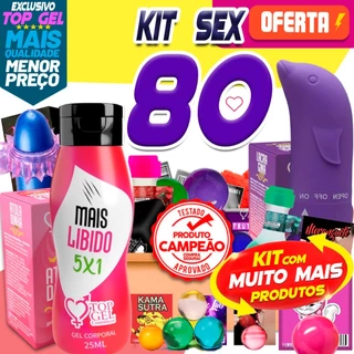 Kit Sex shop com 80 produtos Eróticos especial sexy mix sexual casal namorados