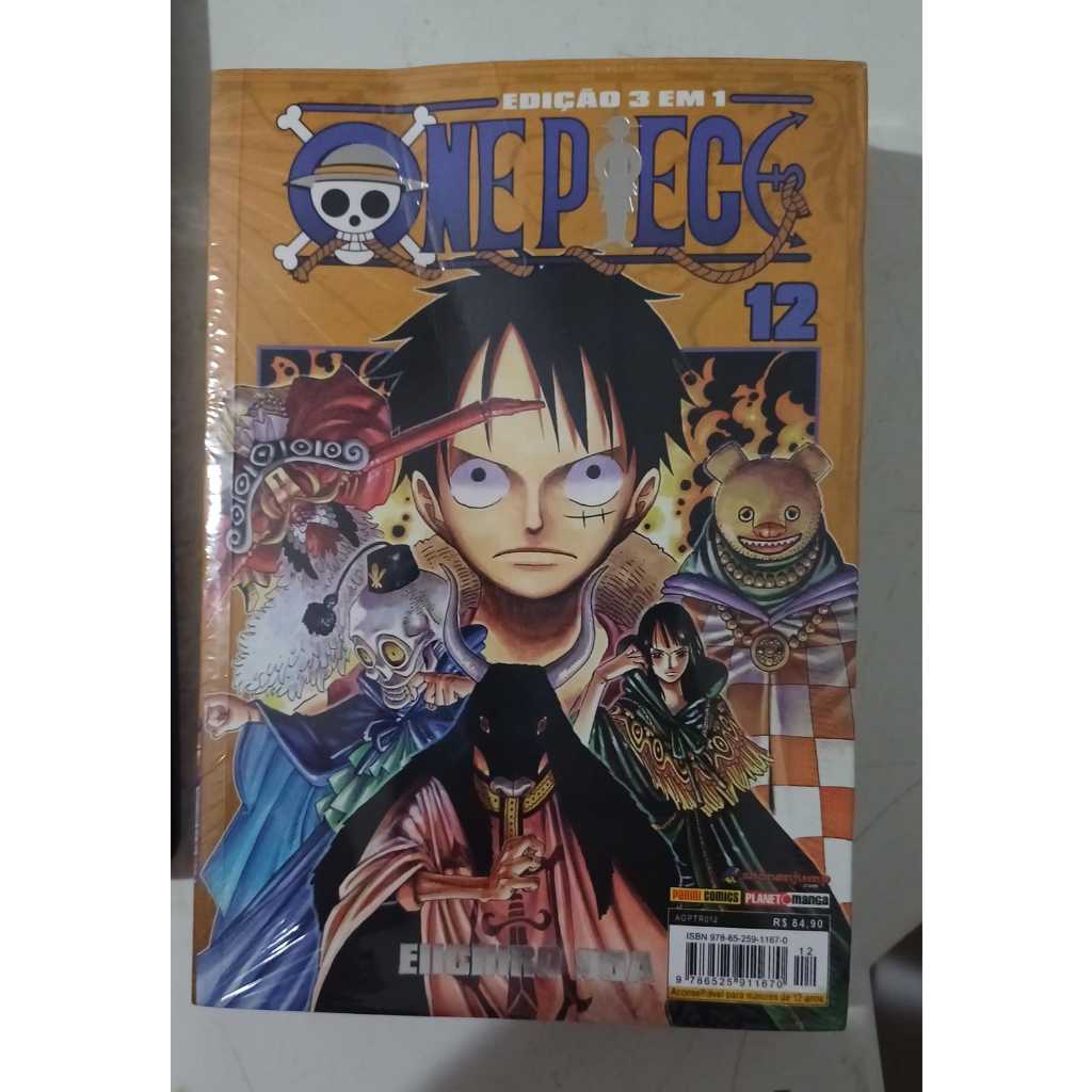 One Piece 3 em 1 - Vol. 12 - Amassado | Shopee Brasil