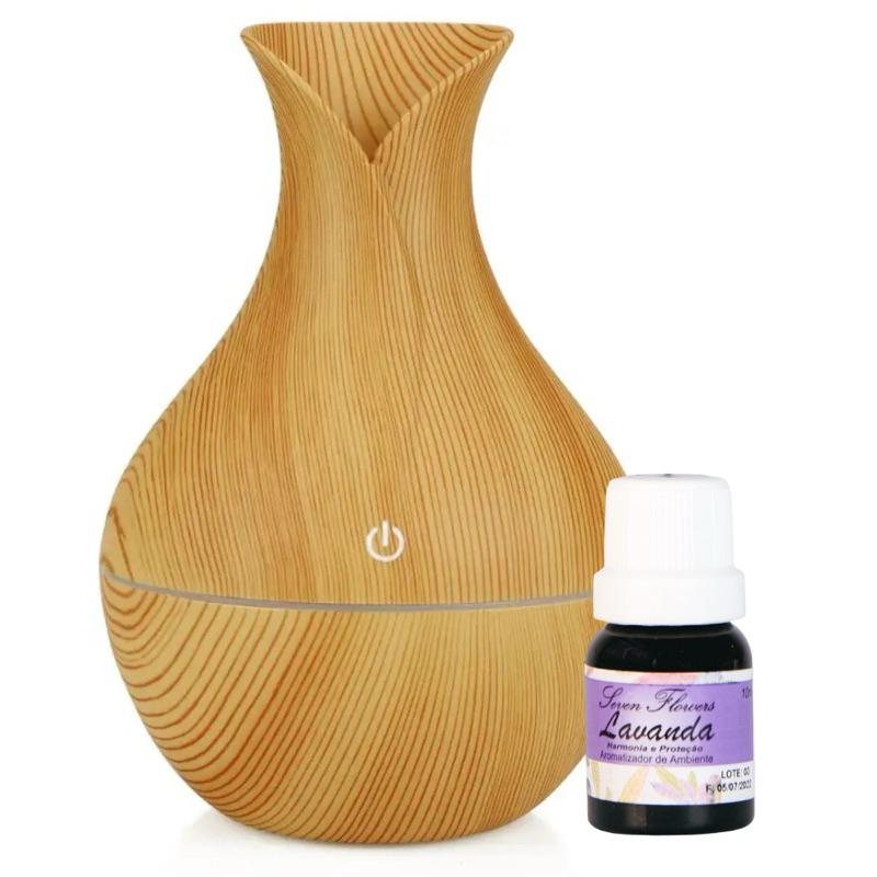 Kit Umidificador Elétrico com Essência de Lavanda - Ambientes Mais Frescos e Relaxantes