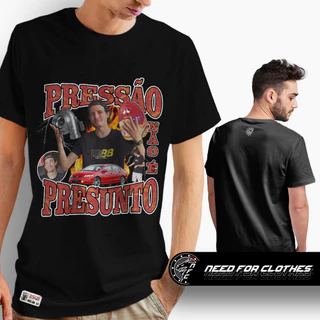 Camiseta Ricardo ACF Ricardinho, Pressão Não é Presunto, Cultura Automotiva, Algodão