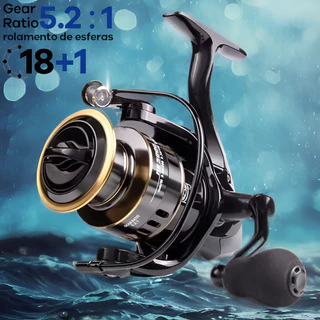 Molinete De Pesca Profissional 18+1BB 5 ; 2 1 Mão Esquerda E Direita Pesca De Metal~