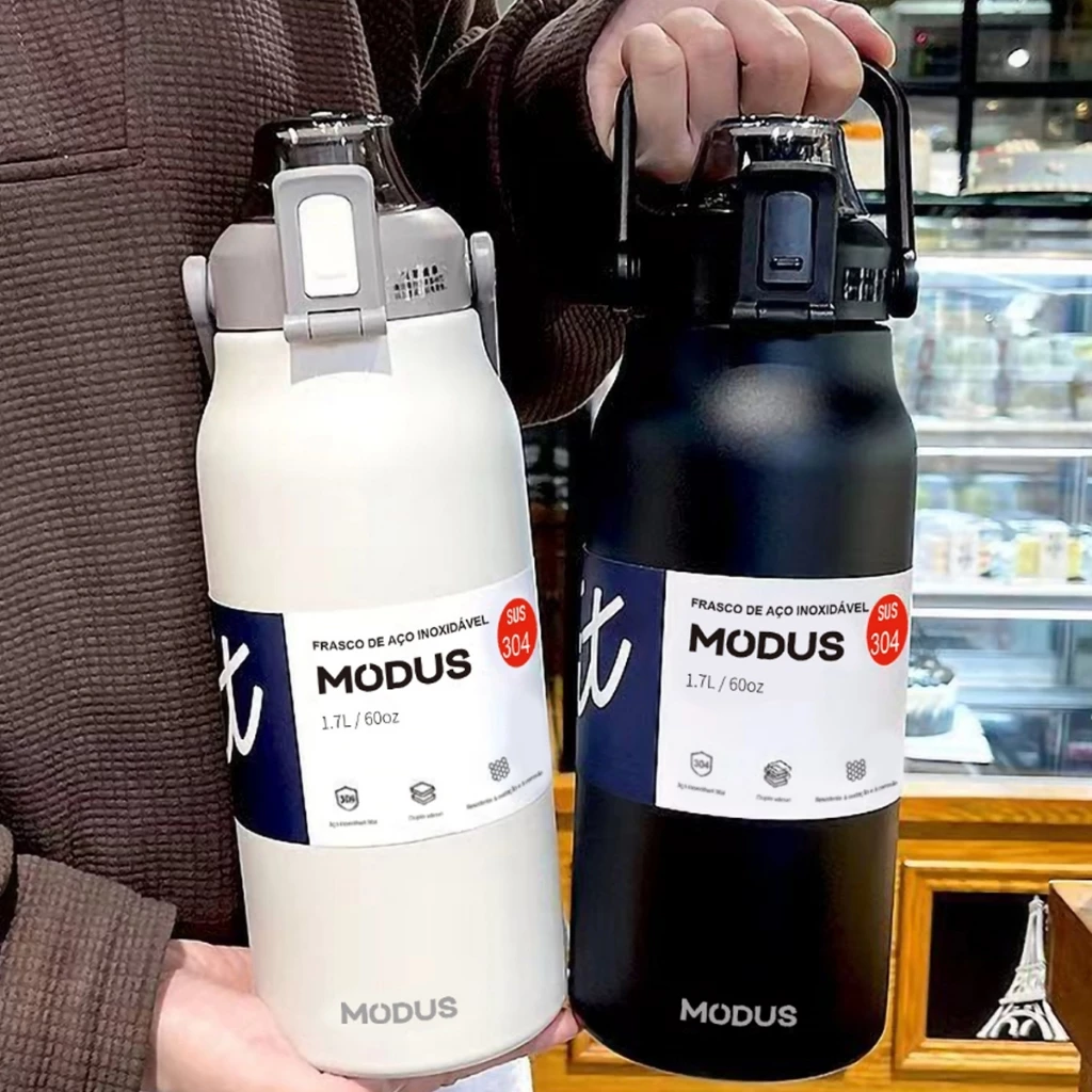 MODUS Garrafa Térmica De Viagem Inox 1700ml Com Isolamento A Vácuo