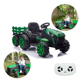Mini Trator Elétrico Infantil 12V com Caçamba Verde - Carrinho Brinquedo para Crianças - Presente Ideal - Baby Style