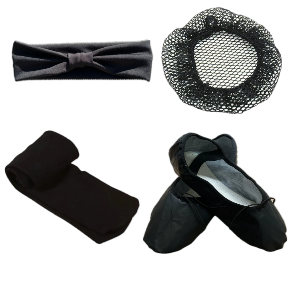 Kit De Acessórios Ballet Preto Com 4 Itens - Para Bailarinas | Shopee ...