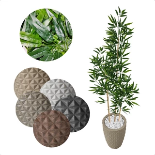 Bambu Mosso da Sorte Artificial 150cm Grande Vaso Decorativo