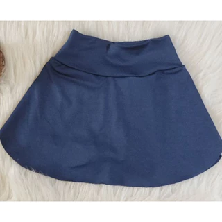 Short Saia Infantil Tendência Escolar