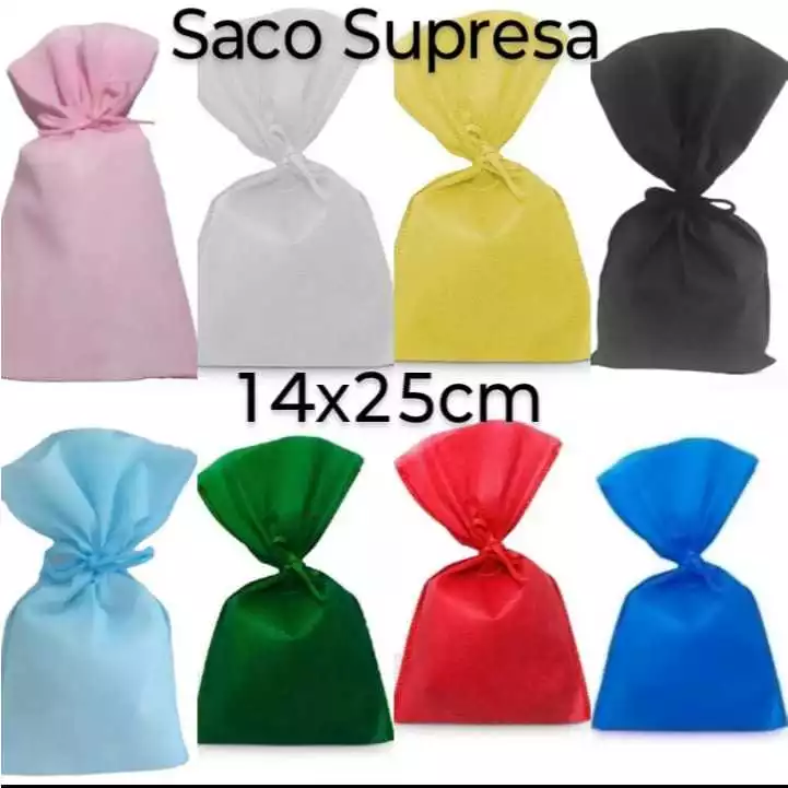 Saquinho Saco Presentes TNT 14x25cm