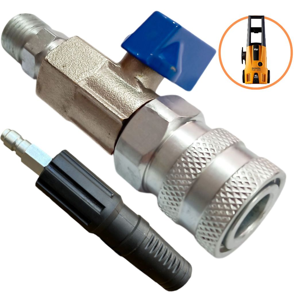 Kit Registro + Engate Rápido + Bico Curto Wap Ousada Plus 2200