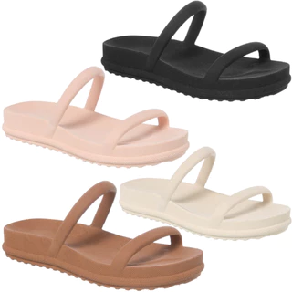 Papete Feminina Chinelo Slide Injetada Birken Macia Borracha Tiras Moda Confortável Promoção