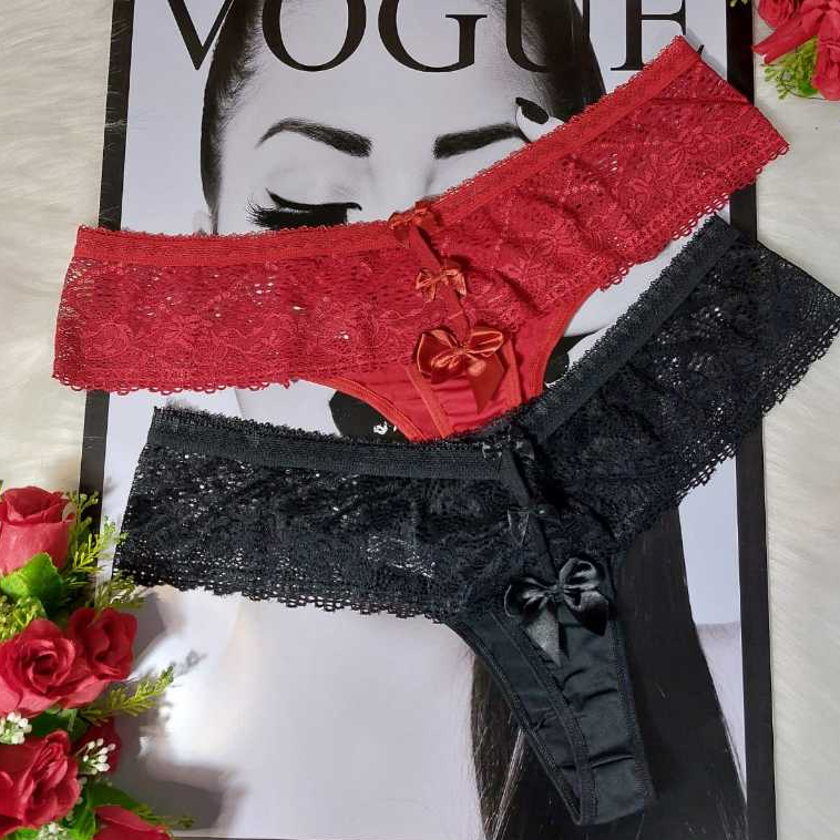 kit 2 calcinha fio dental plus size lingeries sexys gordinha 50 ao 54 ...