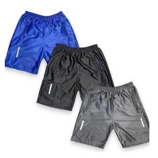 KIT 3 BERMUDAS MASCULINA- COM LOGO REFLETIVO QUE REFLETE NO FLASH DO CELULAR- SHORTS MASCULINO