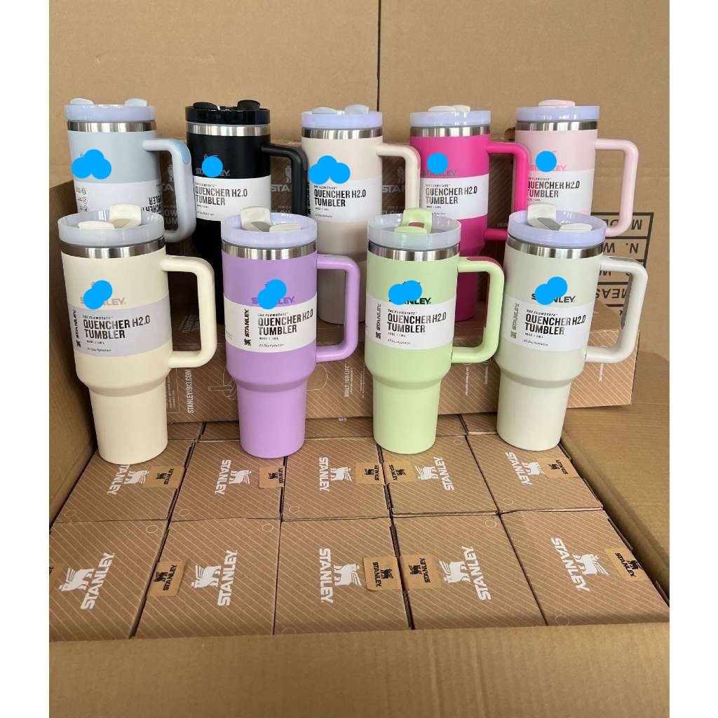 Garrafa Térmica Com Alça Água 1200ml 1.2L Com Logo e Canudo Tampa Branca Tumbler Copo Grande 473ml