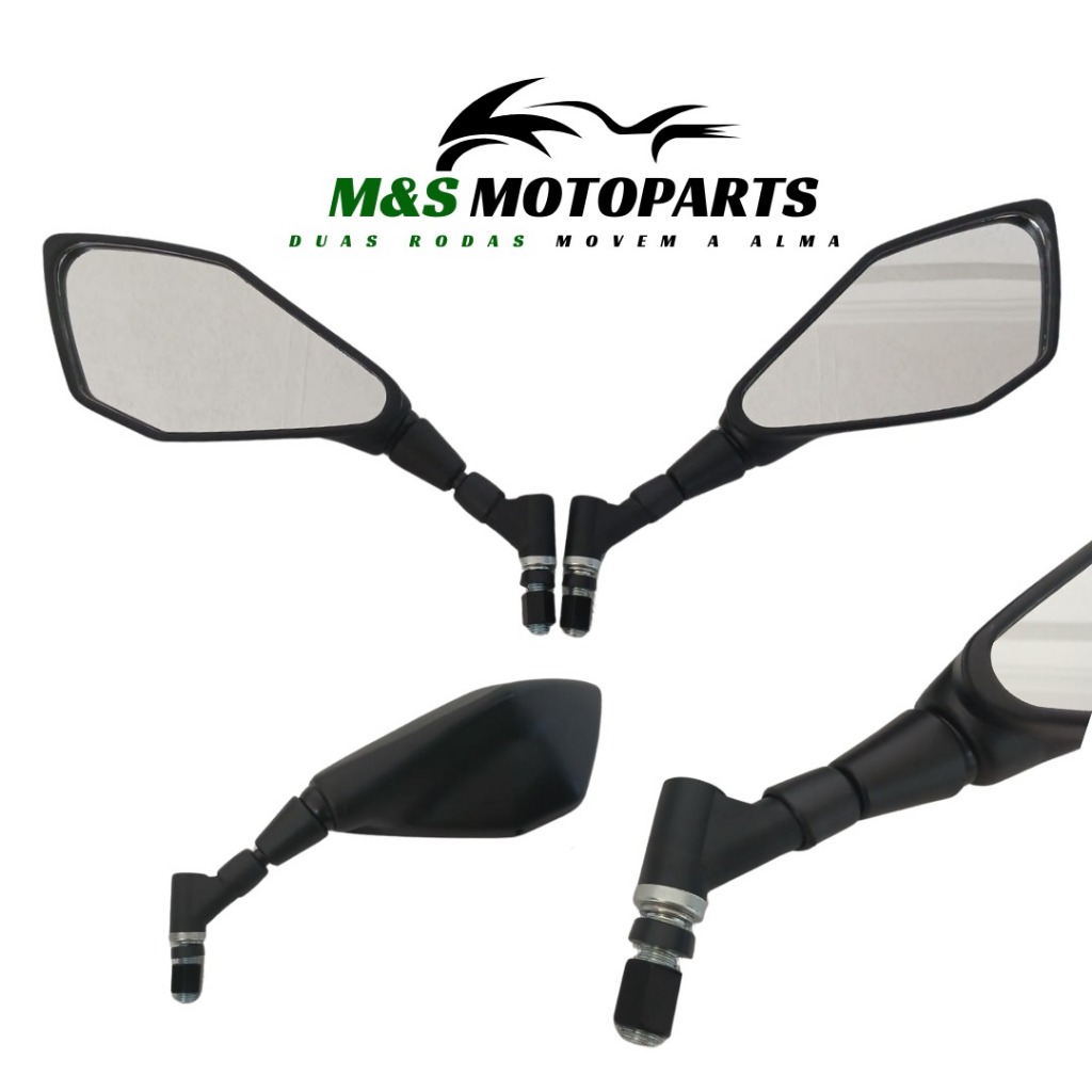 RETROVISOR Z400 ARTICULADO ROSCA YAMAHA HASTE CURTA