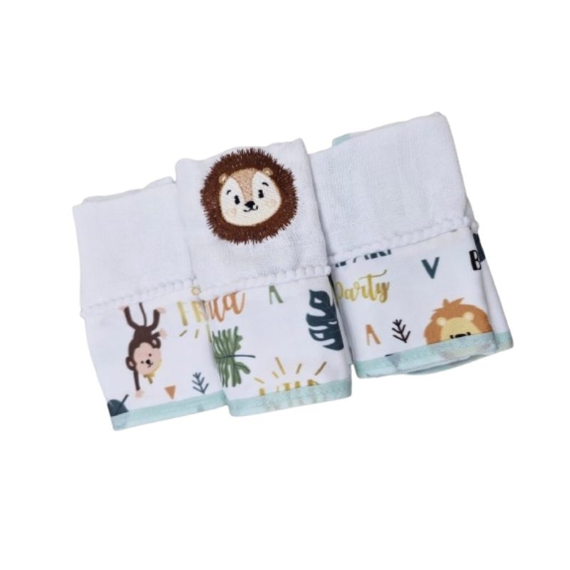 Kit Fraldinha de Boca com desenhos e nome PERSONALIZADO