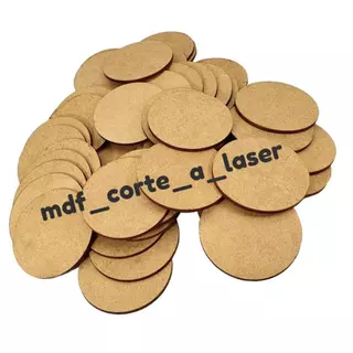 kit 100 Mini Apliques mdf cru Bolachinhas redondos artesanato 4cm