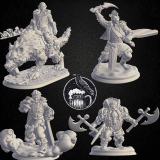 kit 2 miniaturas para rpg, ded, dungeons and dragons.
