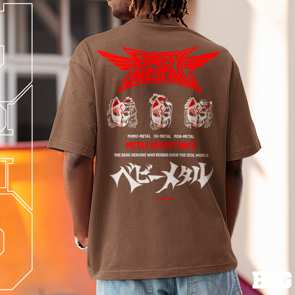 Camisa Básica Camiseta Baby Metal Rock Death Metal Kawaii Japanese