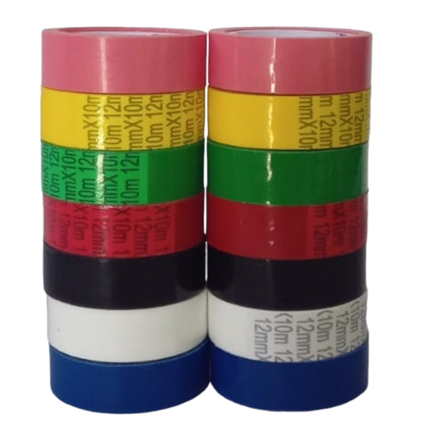 Fita Adesiva 12mmx10m Eurocel Durex Colorida C/14 | Shopee Brasil