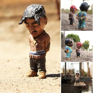 Mini Estatueta Escultura 2Pac Para Decoração