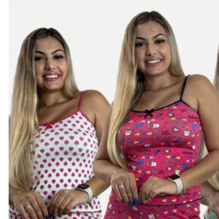 kit 3 Pijama Blusa Doll para Dormir( Somente a Blusa)