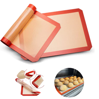 Tapete Antiaderente Silicone Fibra Vidro Culinário Grande 42x30cm