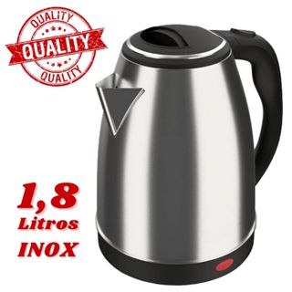 Chaleira Elétrica 1,8 Litros Inox Ideal para Chá, Café e Chimarrão
