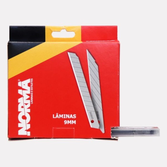 10 CX Lamina Basica 9mm 60º SK85 (C/ 10und cada) Norma (100 lâminas no ...