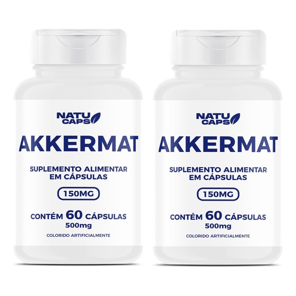 2 potes de Akkermat 120 Cápsulas - Entrega Imediata