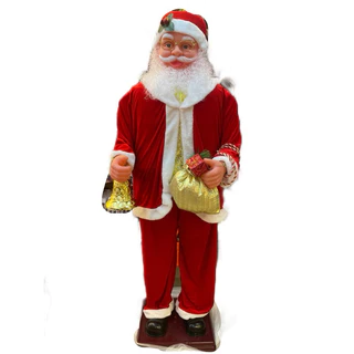 Papai Noel Dança E Canta Vermelho Com Sensor 1,80m