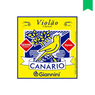 Jogo De Cordas Para Violão - Giannini Canário GENWB - Nylon COM BOLINHA