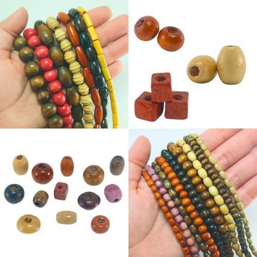 MIÇANGAS ESTILO ENTREMEIOS 100% MADEIRAS ATÉ 200 PÇS P/BIJUTERIA PULSEIRA COLAR BRINCO E ARTESANATO