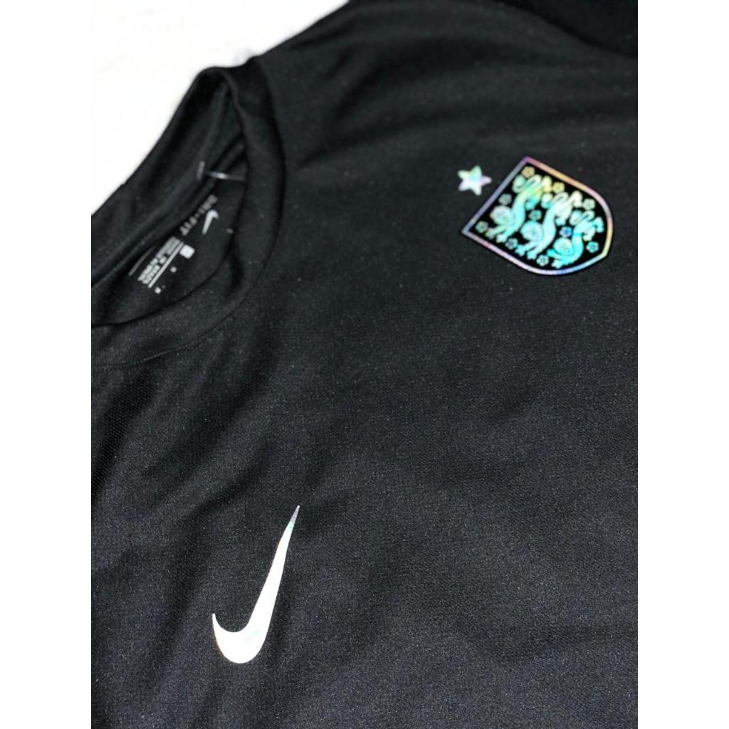Camiseta camisa Inglaterra Preta Camaleão Refletivel Masculino