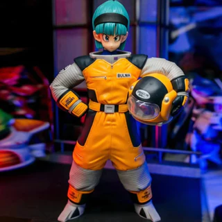 Action Figure, ,Dragon Ball Z - Bulma Namekusei ,Terno Espacial, Estátua de PVC, Coleção