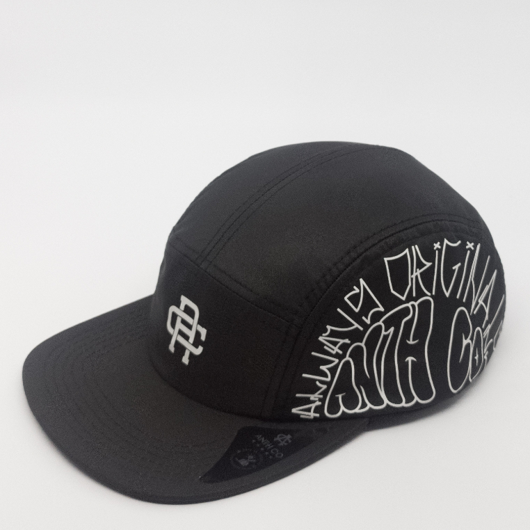 Boné Anth Co 5P Five Panels Strapback Draw Preto | Shopee Brasil