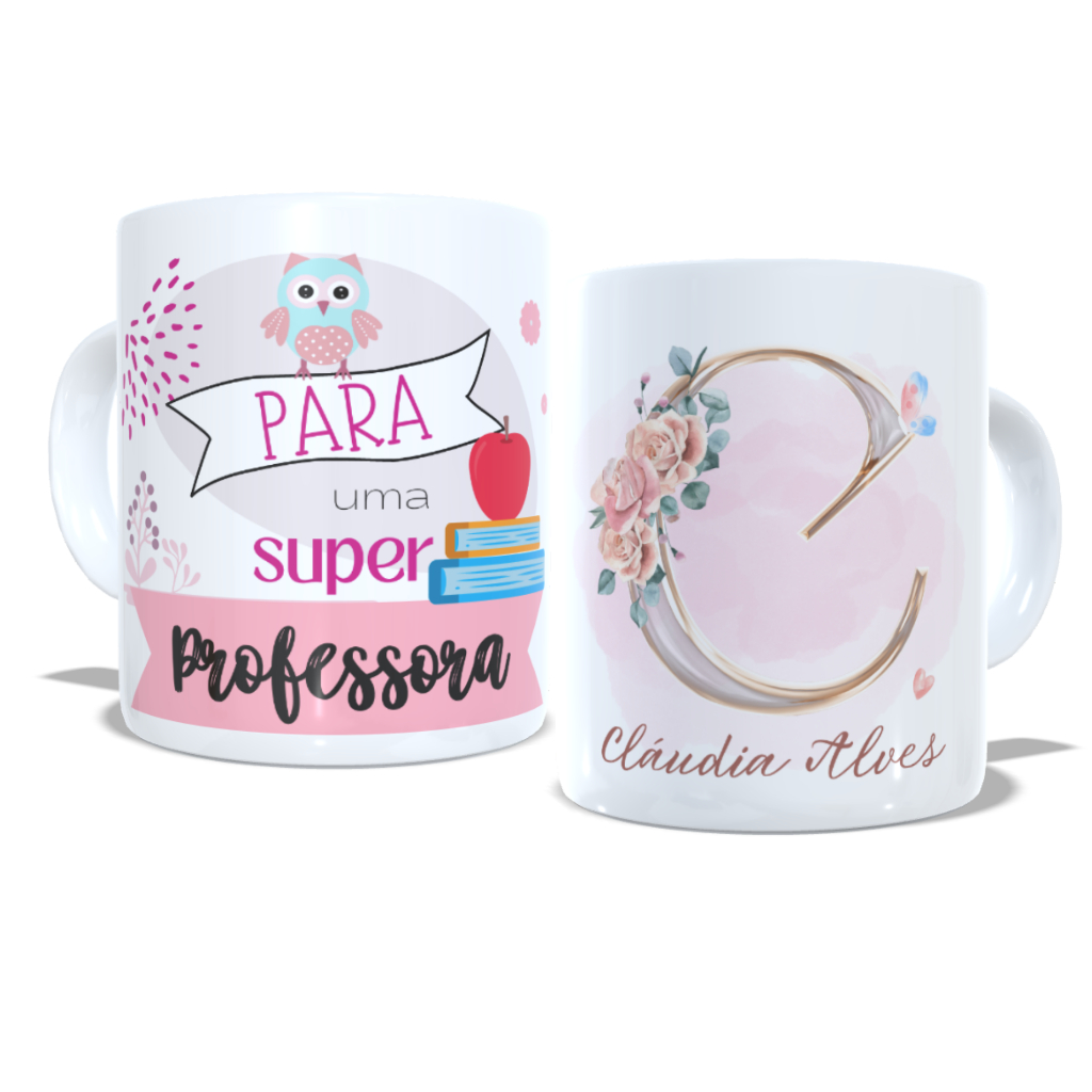 Caneca personalizada Professora Professor Dia dos Professores Mestre ...