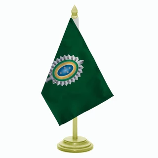Bandeira de Mesa Exército Brasileiro Madeira de Reflorestamento