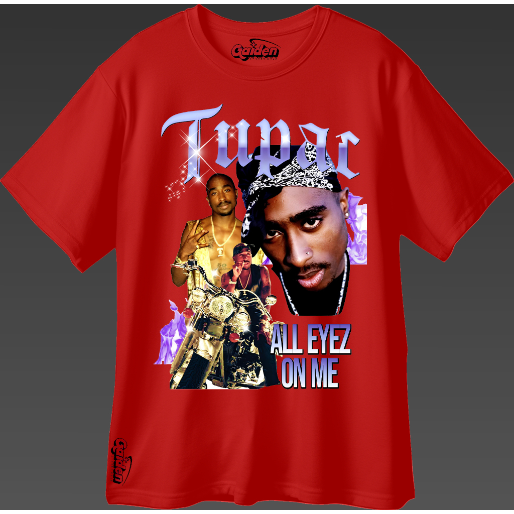 Camisa Streetwear 2Pac Tupac Shakur Camiseta All Eyez On Me