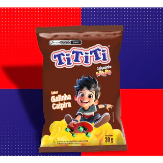 Salgadinhos De Milho TiTiTi 10 Unidades Com 30g