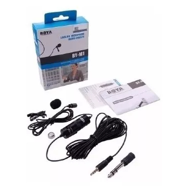 Microfone De Lapela Boya By-m1 Para Câmera Dslr E Smartphone