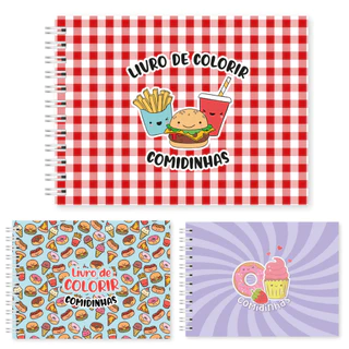 Livro de Colorir Food Coloring Foods Snacks 50 Folhas Desenho Pintura Bobbie Goods Caderno Desenho em Oferta na Shopee