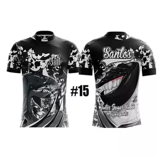 Camisa Camiseta time santos Unissex quebrada a pronta entrega