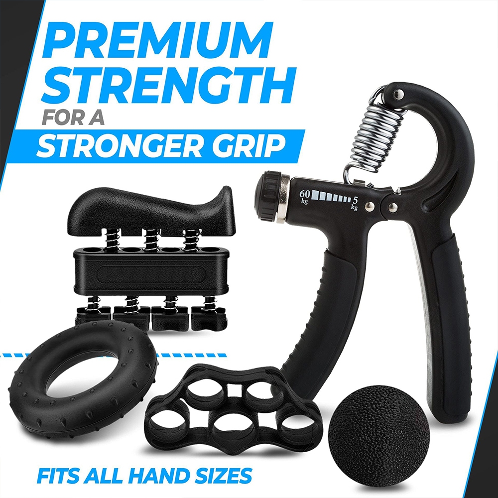 Kit 5 Pçs Hand Grip Aperto Dedos Mãos Punho Fisioterapia fitness