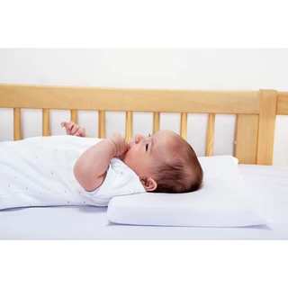 Travesseiro Anti Sufocante de Berço Para Bebê Retangular 38X28cm - Branco em Oferta na Shopee